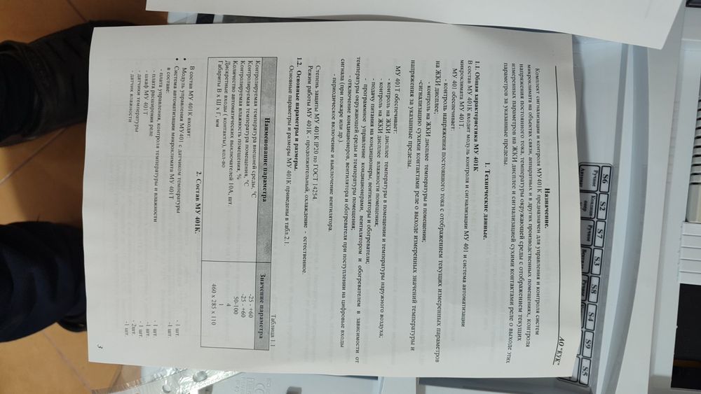 Щит сигна МУ401к