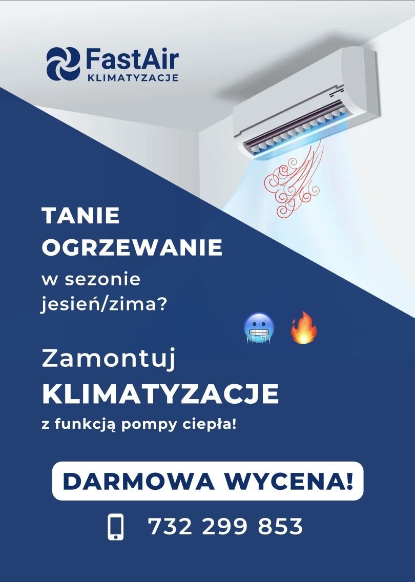 Montaż i serwis klimatyzacji • Pompy ciepła • Wągrowiec, Wielkopolska
