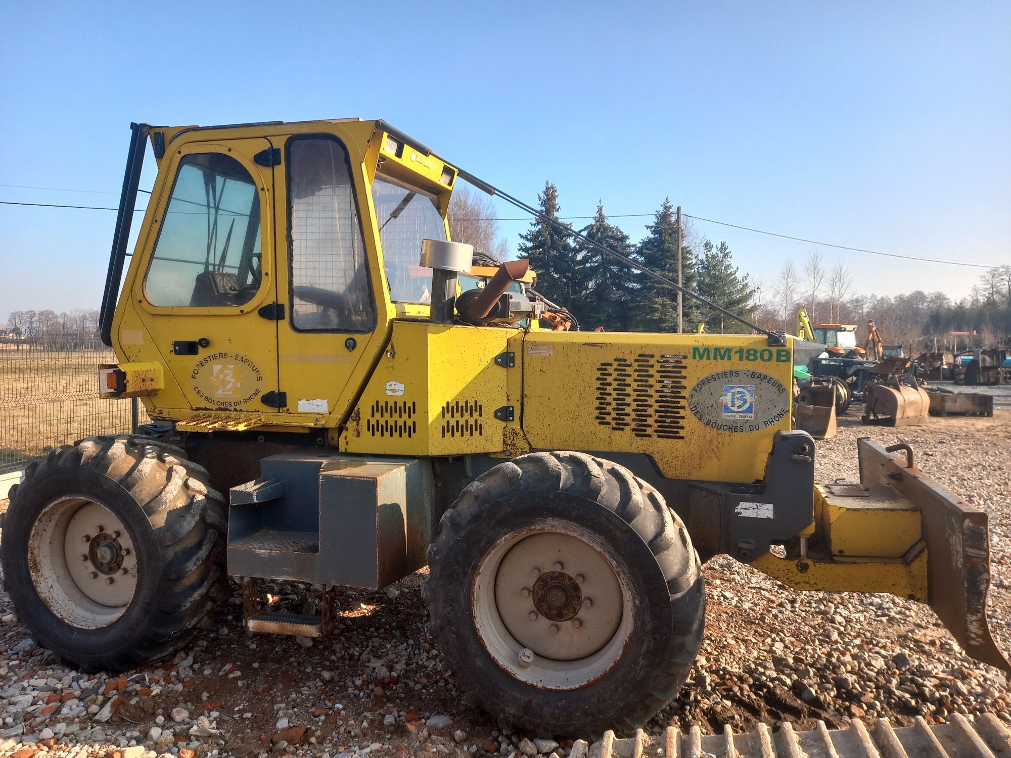 Merlo MM180B mulczer leśny do karczowania terenu lasku drzewek traktor