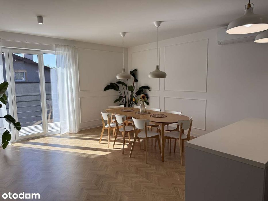 Dwupoziomowe mieszkanie z tarasem i ogródkiem