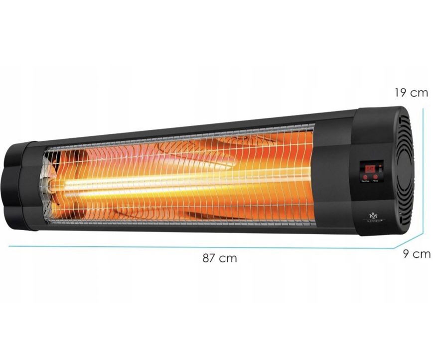 Promiennik podczerwieni o mocy 2500 W ze zdalnym sterowaniem KESSER