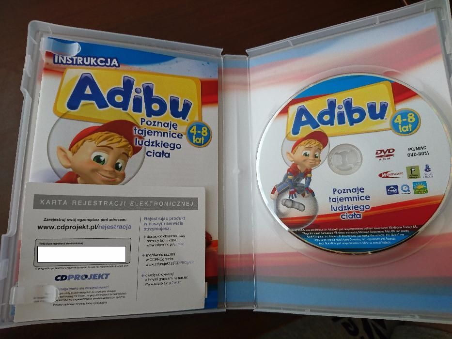 Adibu - 3 CD z programami edukacyjnymi + gratis