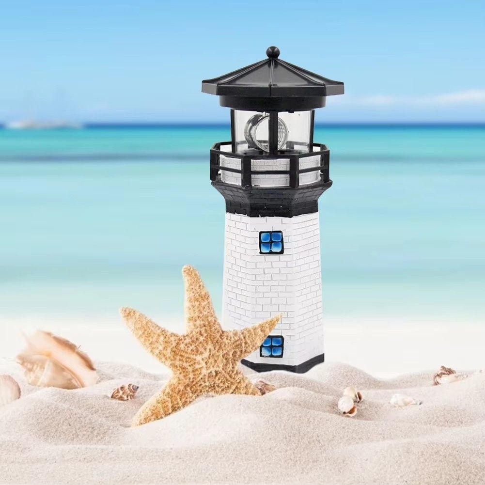 Lampa solarna led latarni morskiej do oczka wodnego obrotowa 360