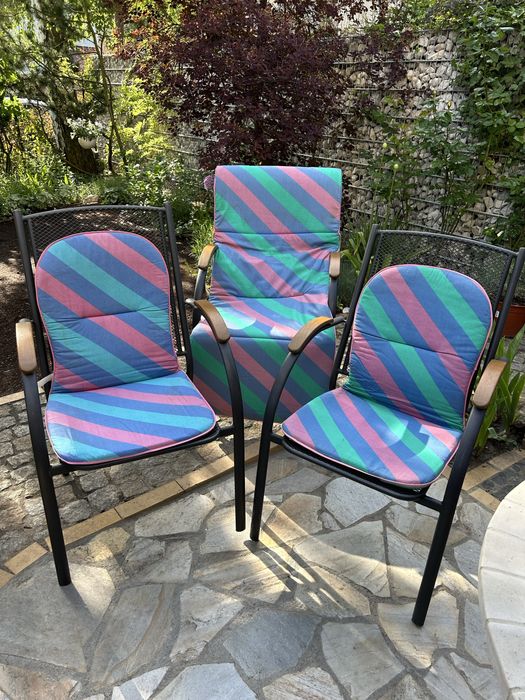 Poduszki na meble ogrodowe - zestaw 3 sztuki