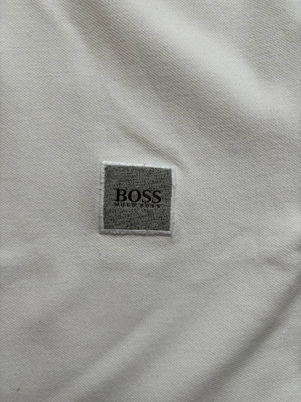 Футболка поло Hugo Boss мужская белая С-М