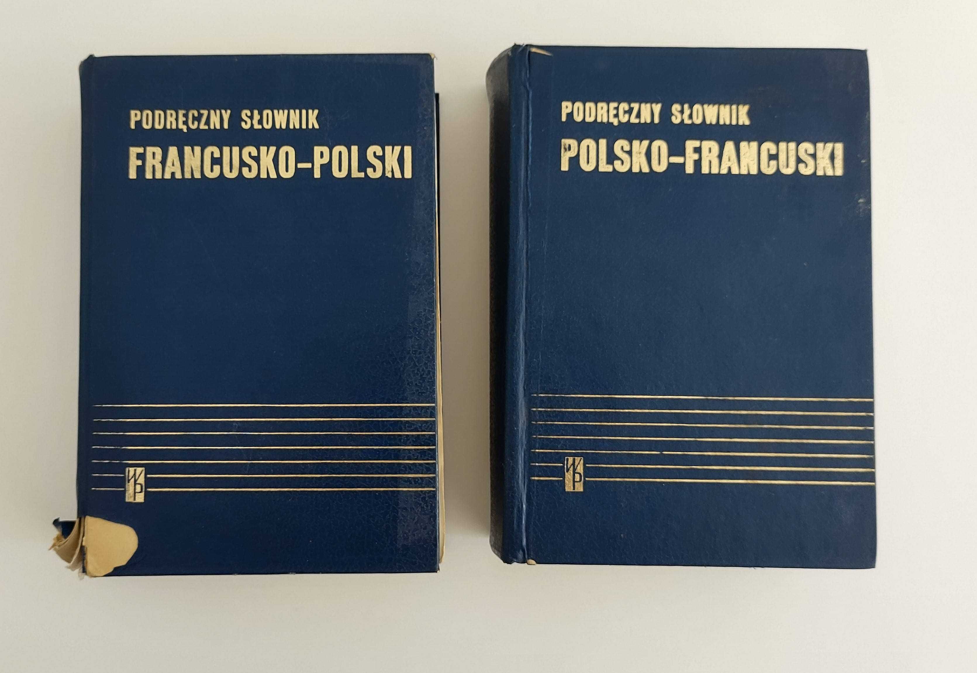 Słowniki polsko-francuski i francusko polski (2 tomy)