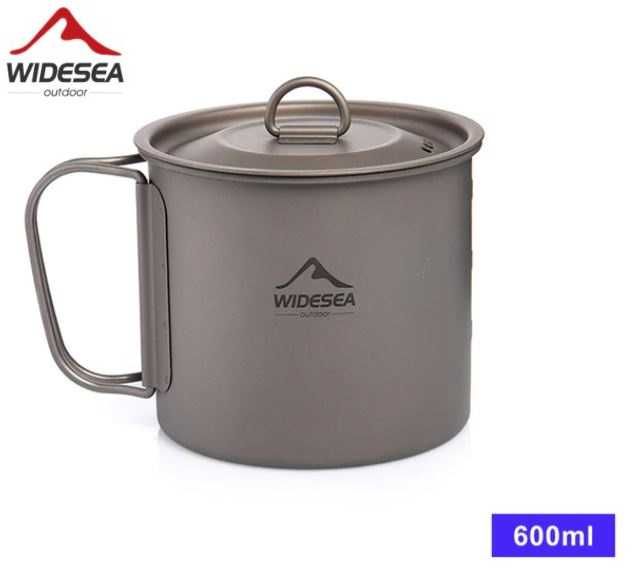 Kubek tytanowy turystyczny 600 ml Widesea