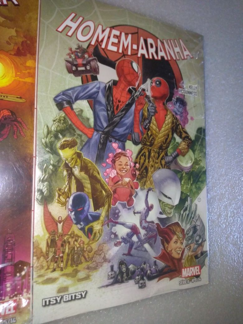 2 bandas desenhadas Marvel homem Aranha Seladas 2018