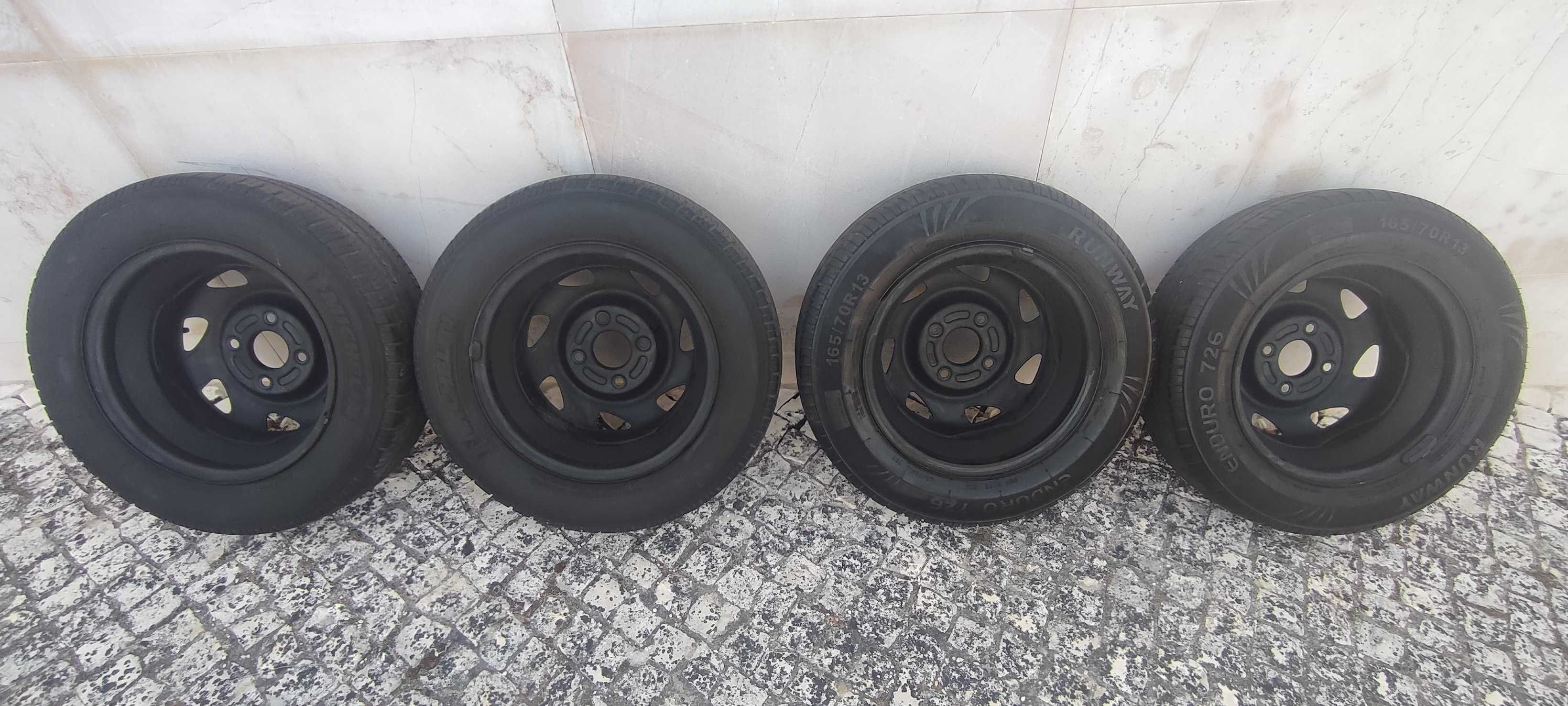 Jantes 13'' + 4 Pneus: PROMOÇÃO!
