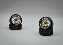 4 felgi 1/24 BBS E89 do modeli Tamiya, Aoshima, Fujimi, Revell