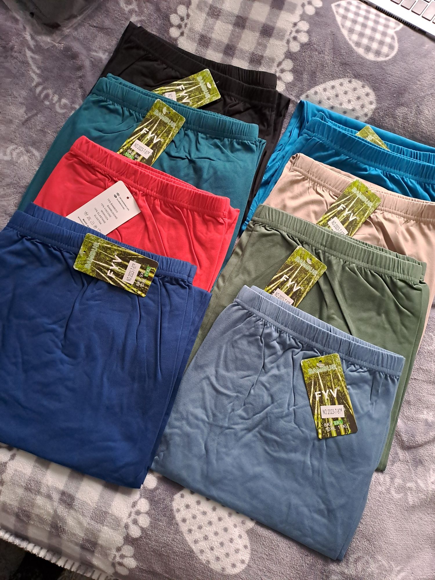 Nowe leginsy rybaczki getry 8,9,10  XL duże bawełnianeWygodneKolory!