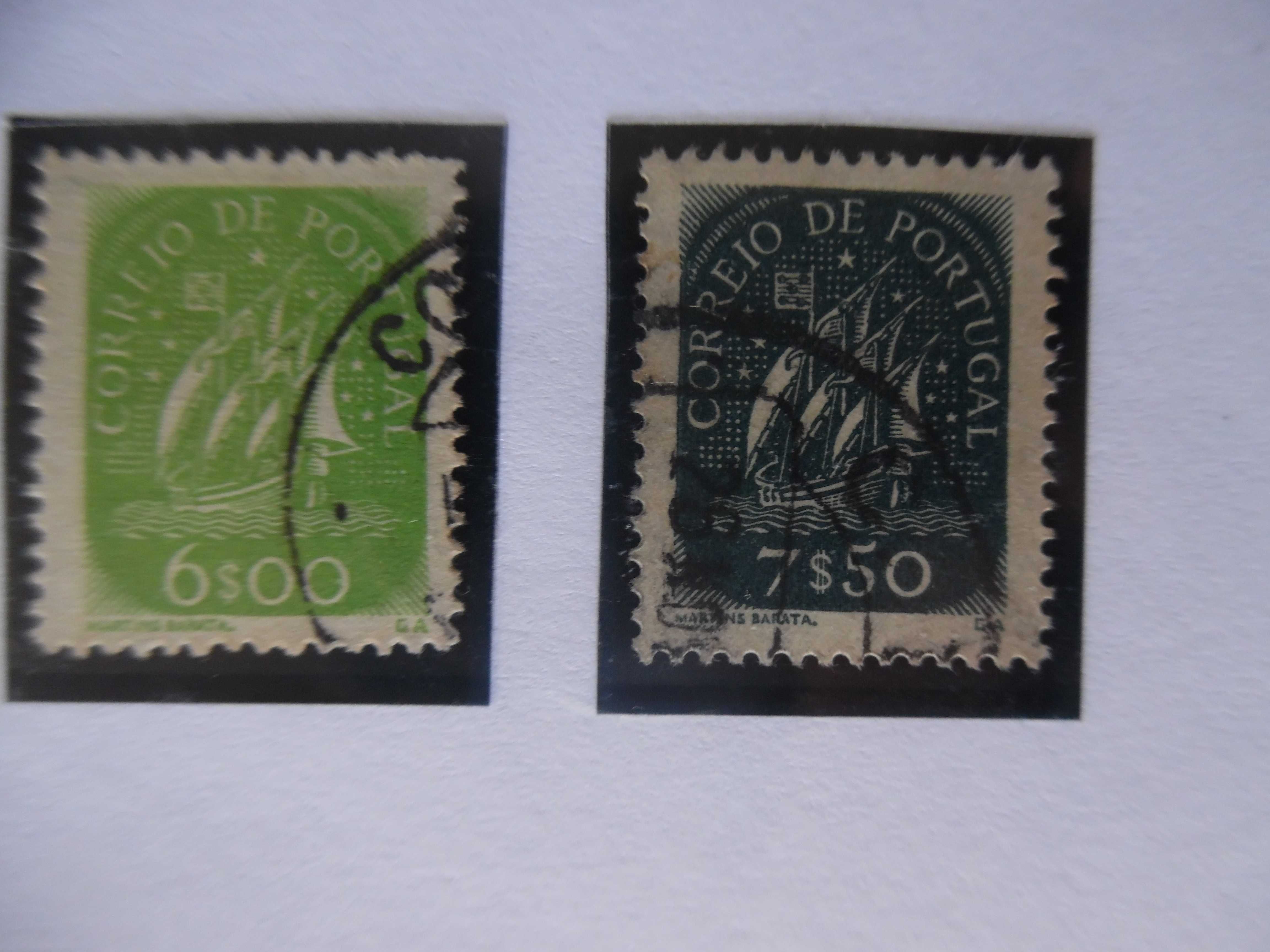 Selos Portugal 1948/49-Caravela Novos Valores Completa usados/novo