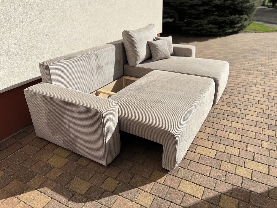 NOWY narożnik FABI z funkcją spania, sofa i kanapa