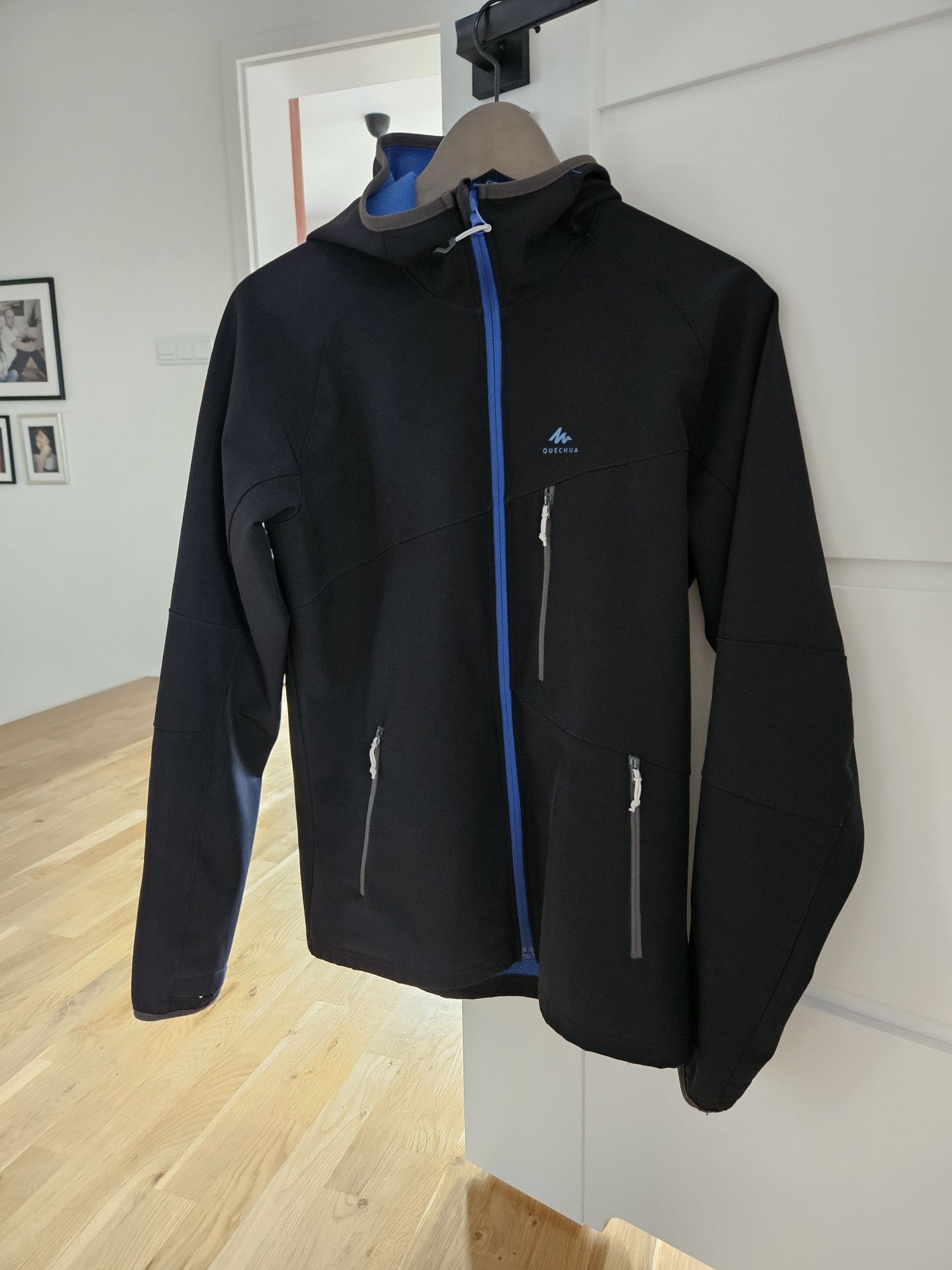 Kurtka softshell, decathlon, czarna, roz 164