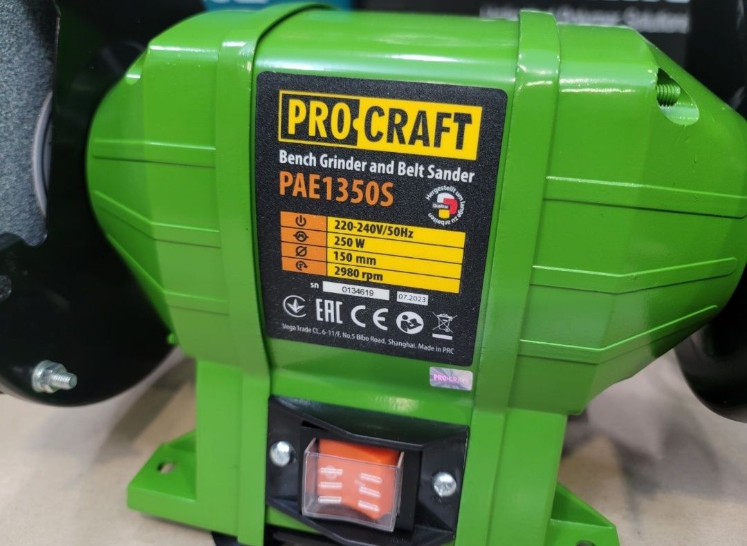 Гріндер Точило Станок Точильний ProCraft 2 в 1 Гарантія Асинхронный