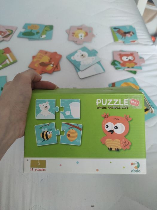 Puzzle dopasuj zwierzęta i ich domy