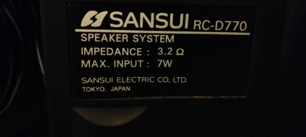 Rádio gravador (boombox) da marca Sansui