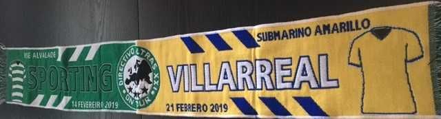 Futebol - Cachecol - Sporting vs Vilalrreal - Liga Europa