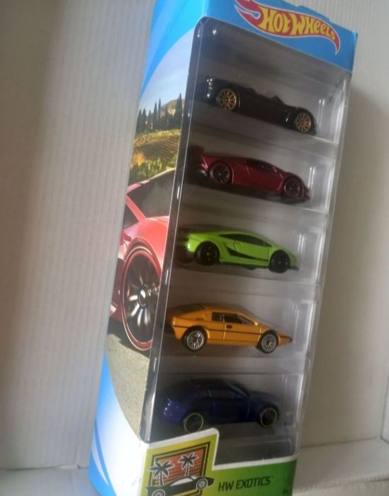 Pack 5 miniaturas hot wheels