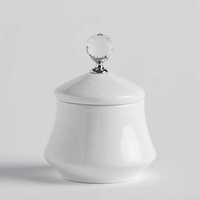CUKIERNICA porcelanowa Home&you DIAMANT 2 biała z kryształkiem diament