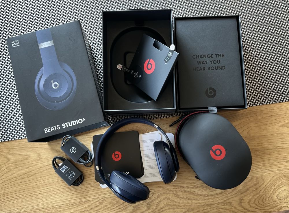 Słuchawki bezprzewodowe Beats Beats Studio3 granatowe niebieskie