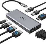 VVB 8w1 Stacja dokująca Hub USB C 100 W PD Thunderbolt 3