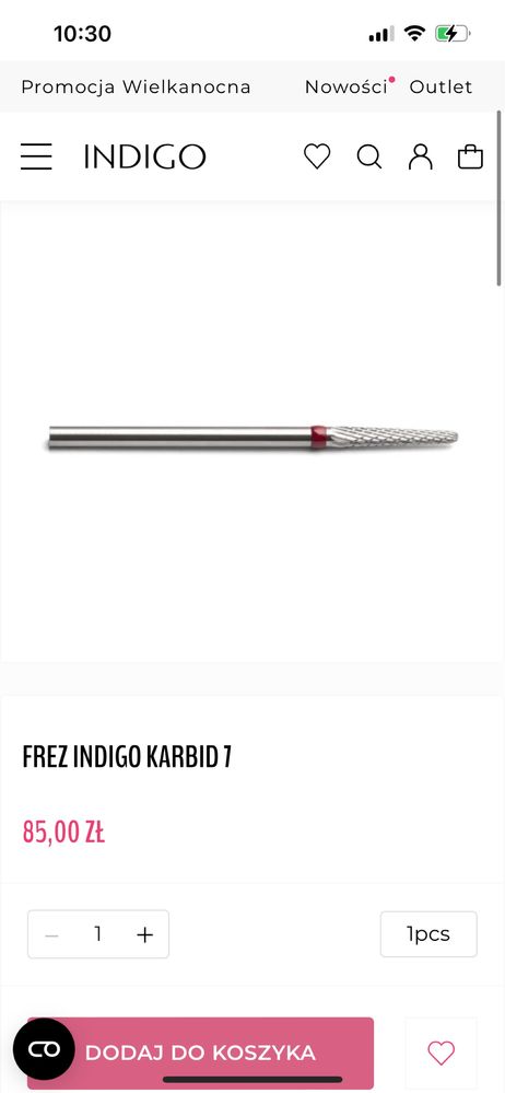 Frez indigo carbid 7