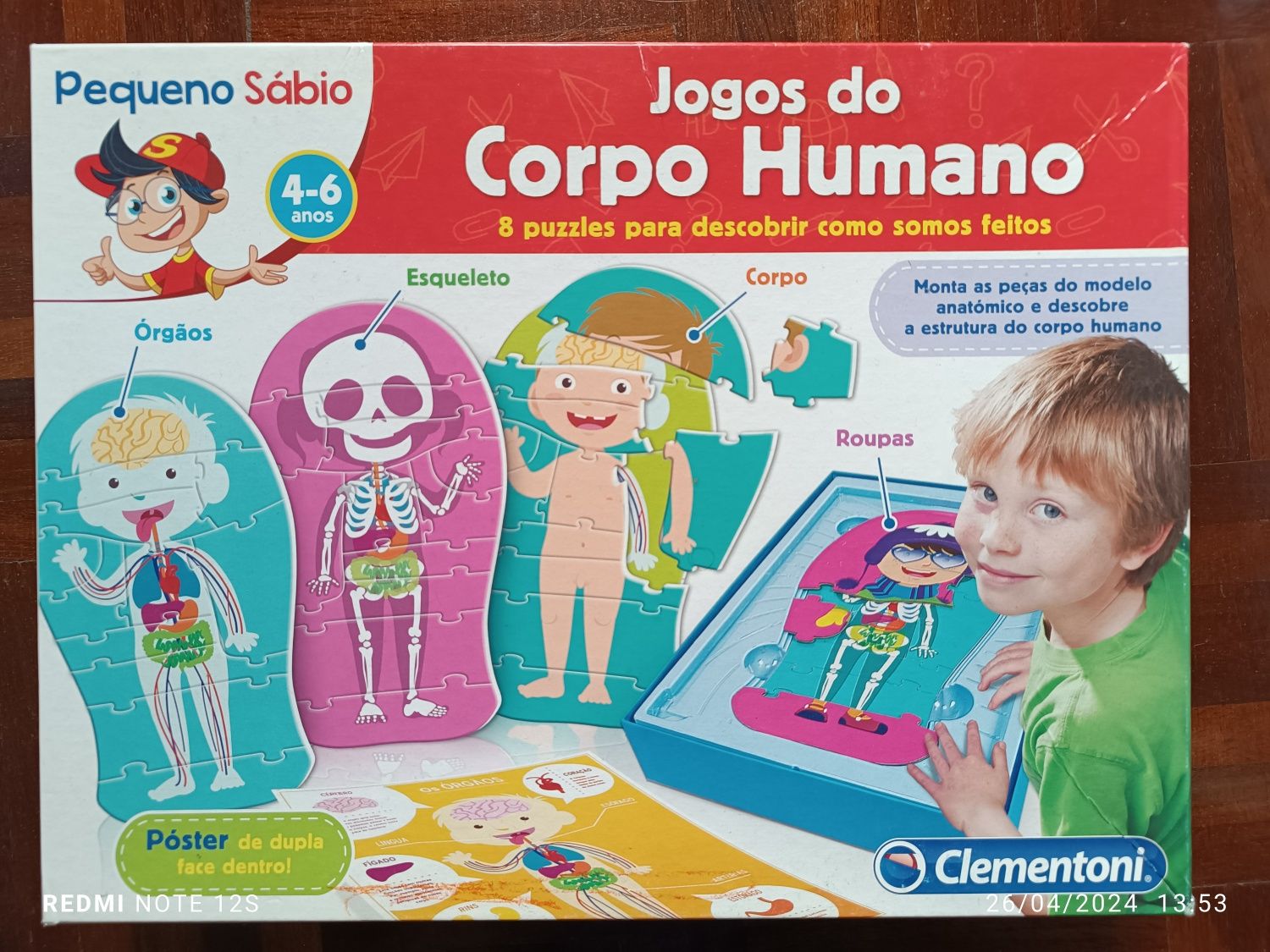 Jogo Corpo Humano 4-6 Clementoni