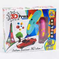 Ручка 3D "Fun Game" +3 кольору пластику і +10 трафаретів