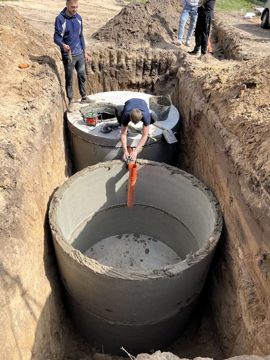 Септик під ключ, Каналізація, Переливна яма,Траншея,Лівньовки,Копання