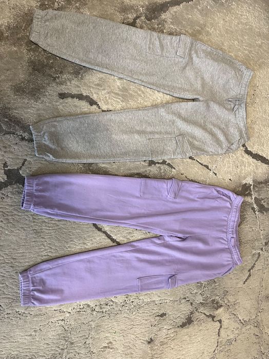 Dres dziewczęcy fioletowy + spodnie roz 146/152 bdb stan