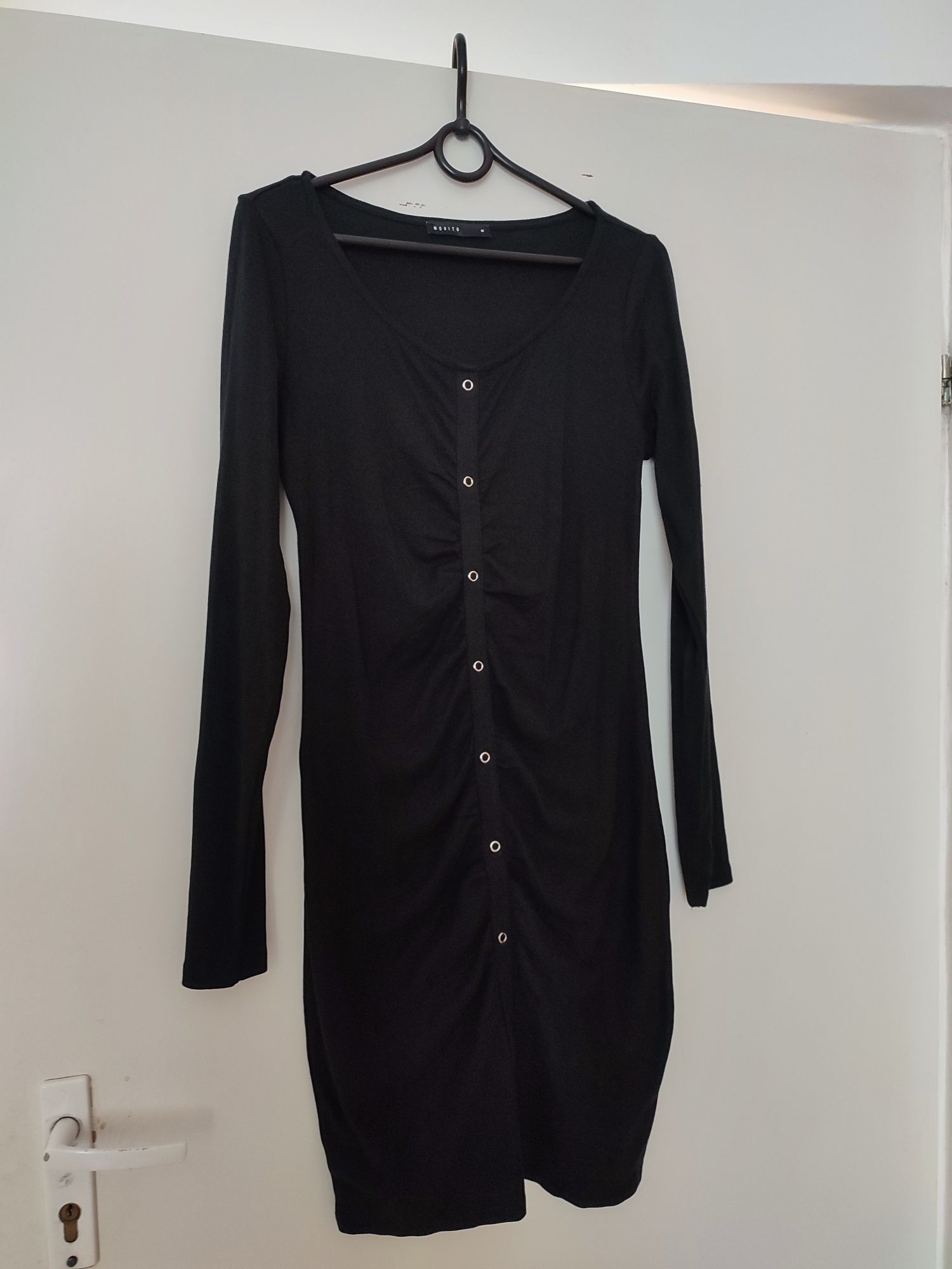 Sukienka czarna Mohito M 38 bawełna 100%