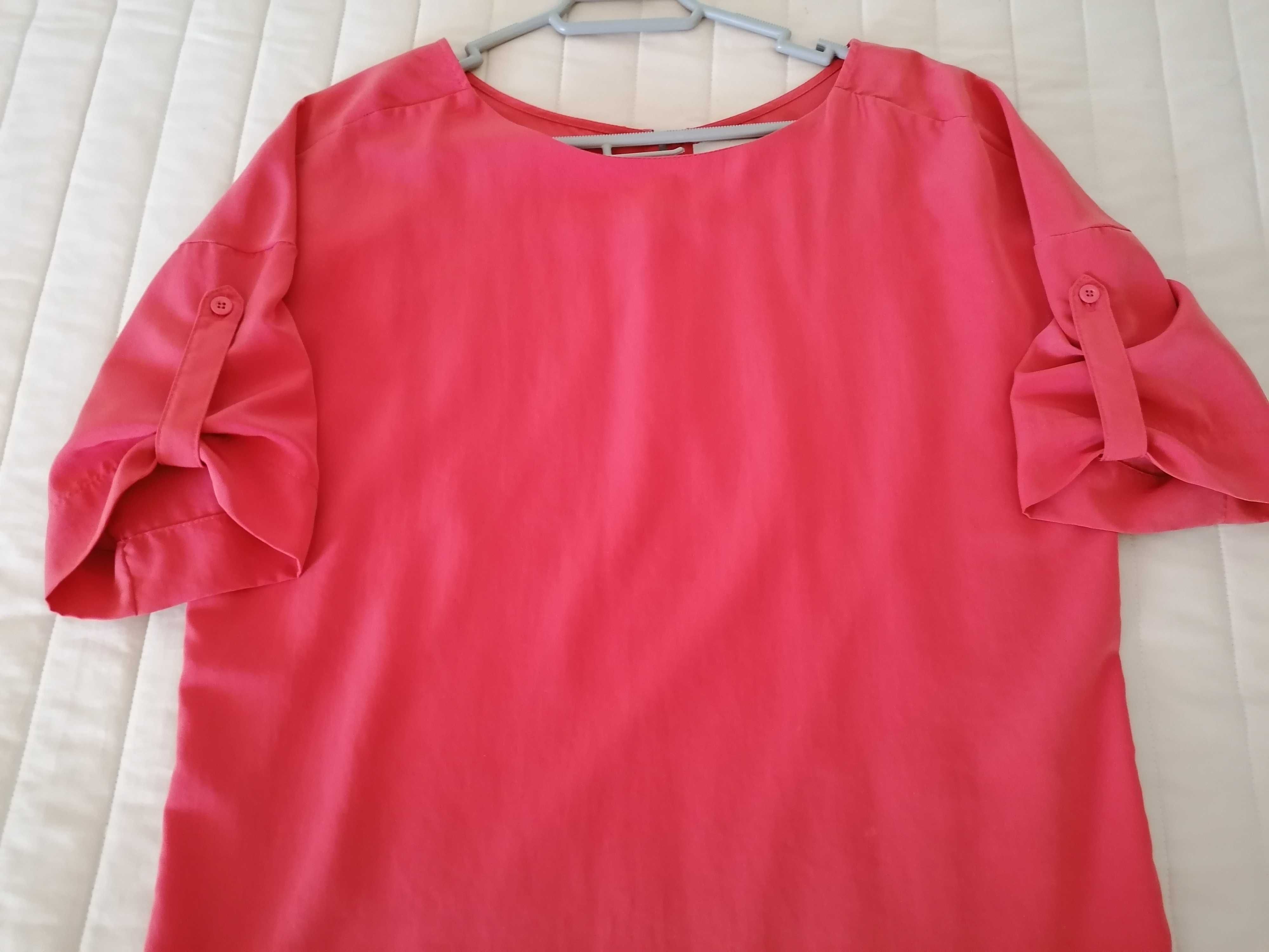 Blusa em tons de rosa