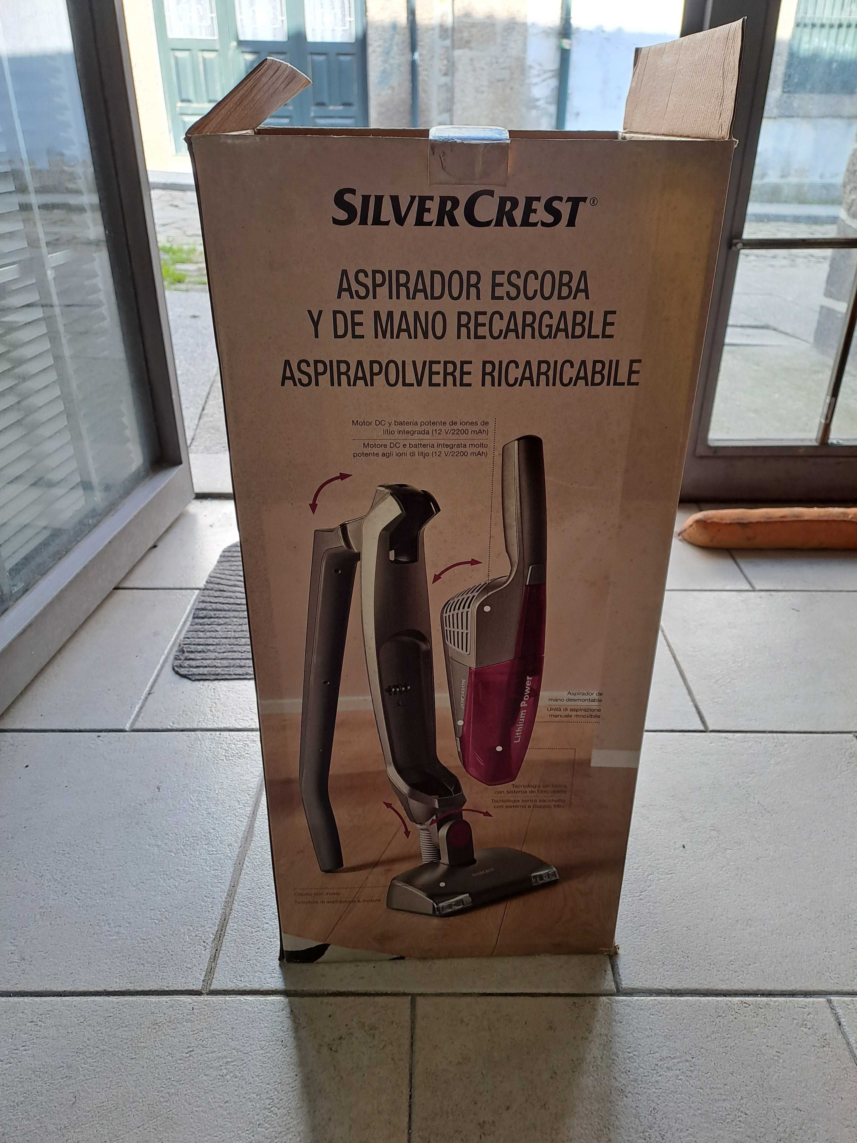 Aspirador vertical sem fio SilverCrest SHSS 12 C2, pouco uso