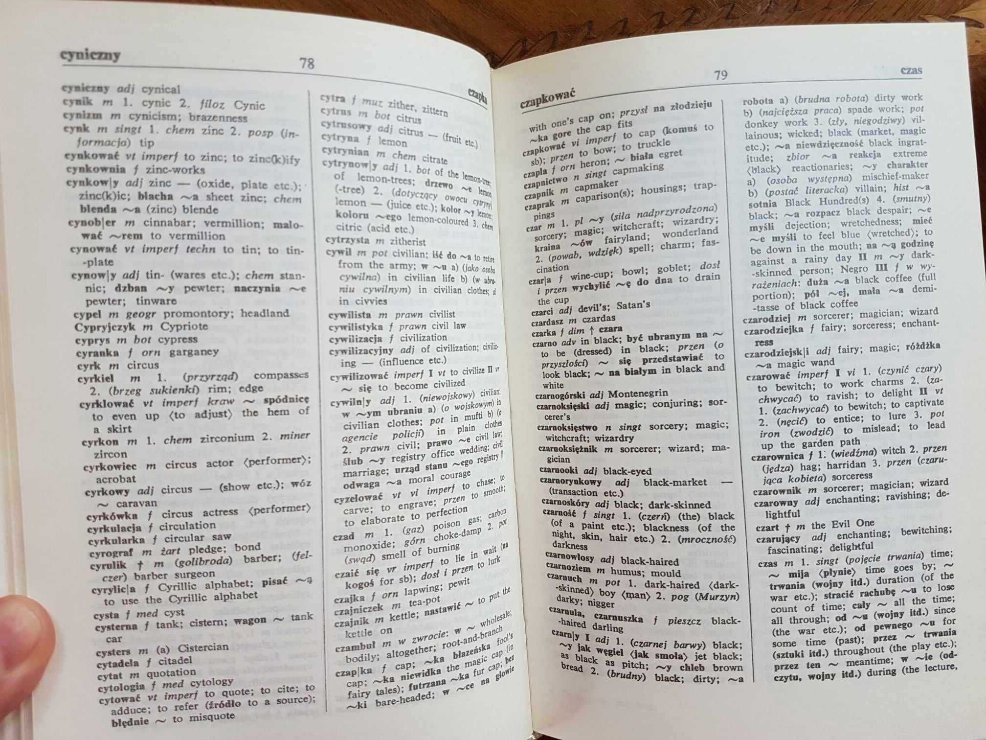 Podręczny Słownik Polsko Angielski 3 tomy w twardych oprawach