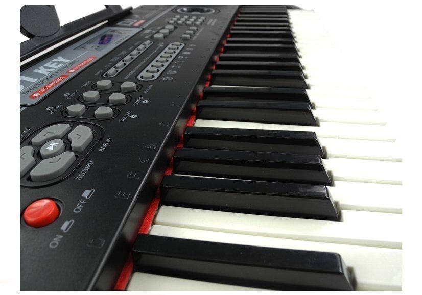 keyboard organy 328-06 mikrofon zasilacz czarny