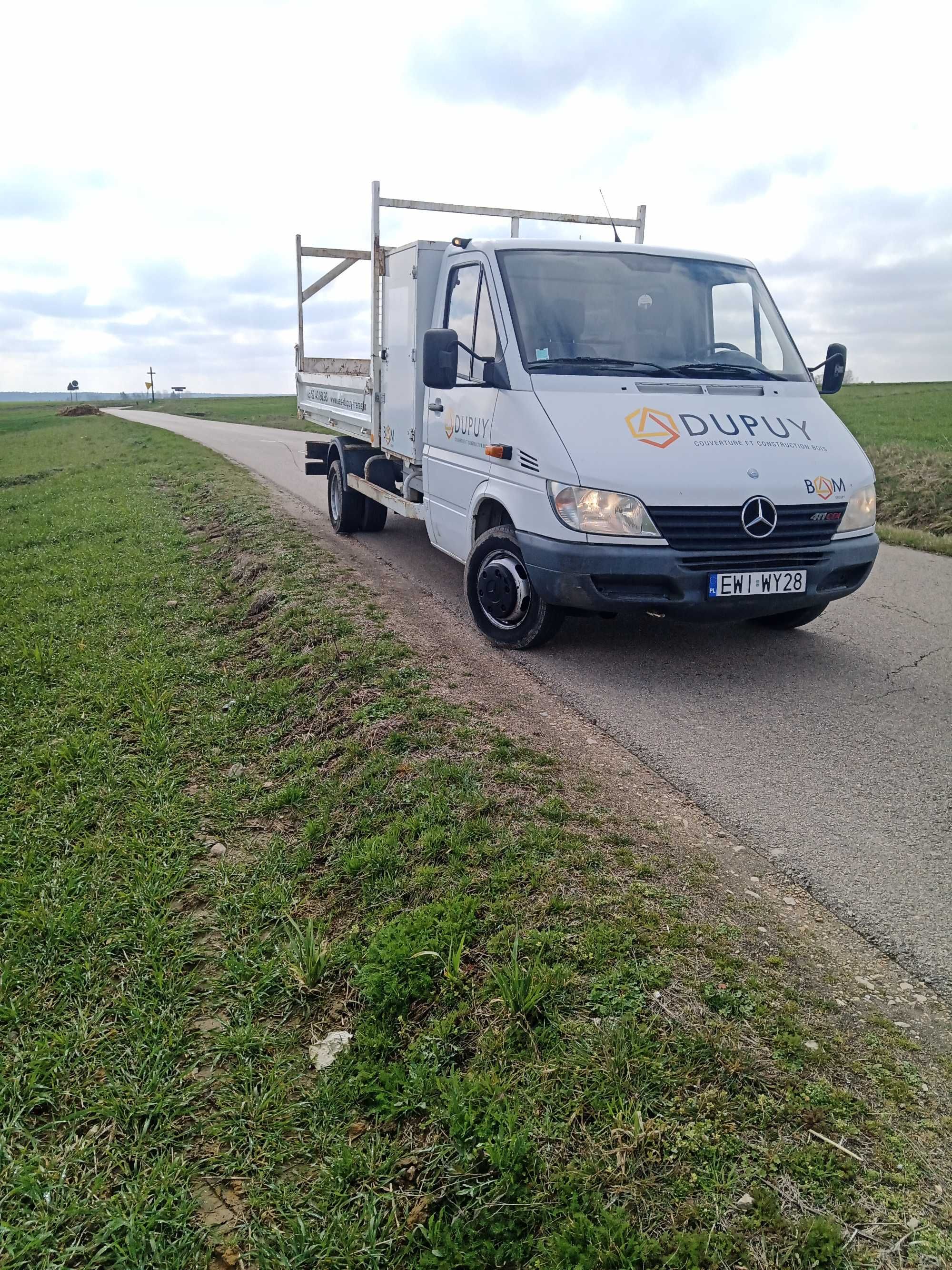 Mercedes Sprinter 411 2.2 CDI diesel 2001r. 110km wywrotka kiper