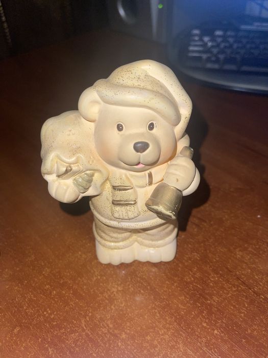 Новорічний медведик  керамічний