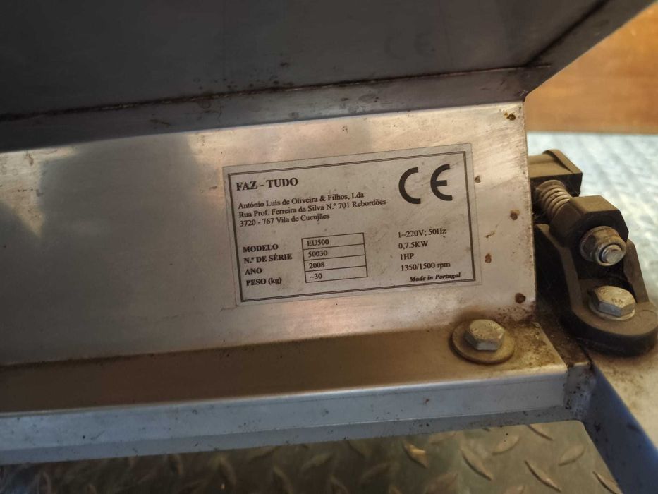 Cuba de Inox de 150l e Esmagador