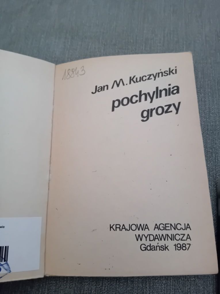 Jan M. Kuczyński Pochylnia grozy