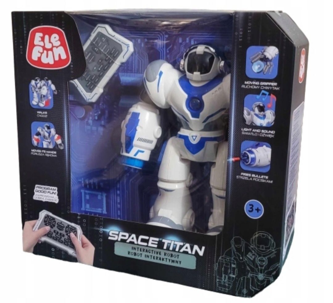 Robot elefun space titan pilot zdalnie sterowany interaktywny ele fun
