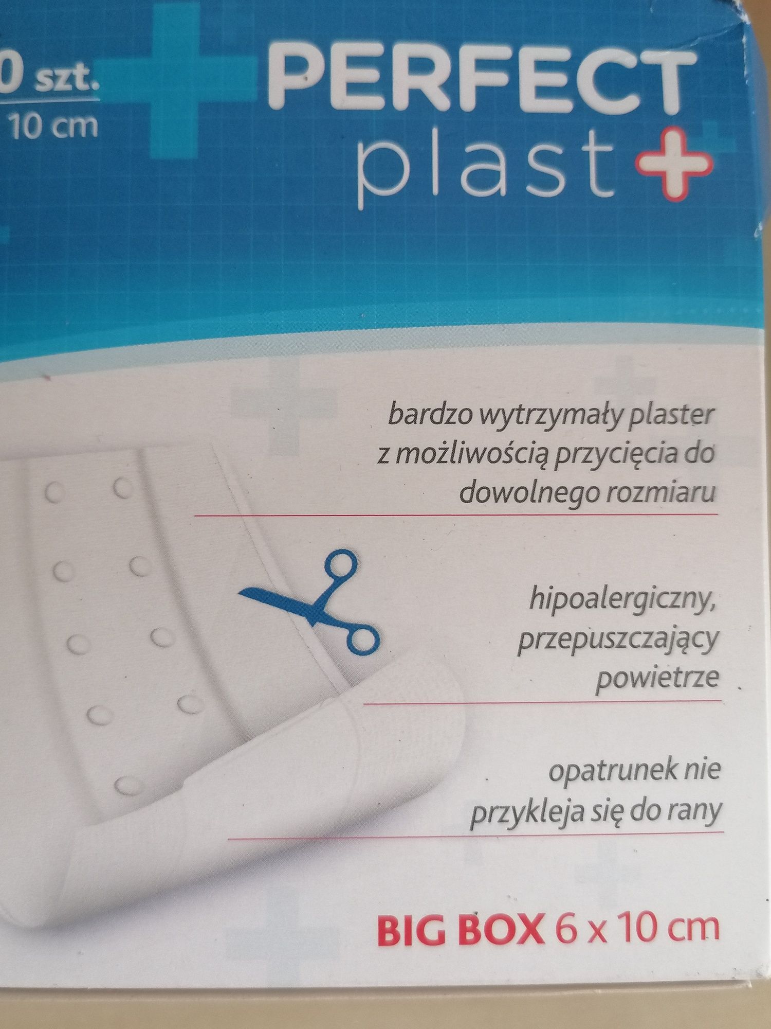 Plaster z opatrunkiem 6x10 cm do cięcia