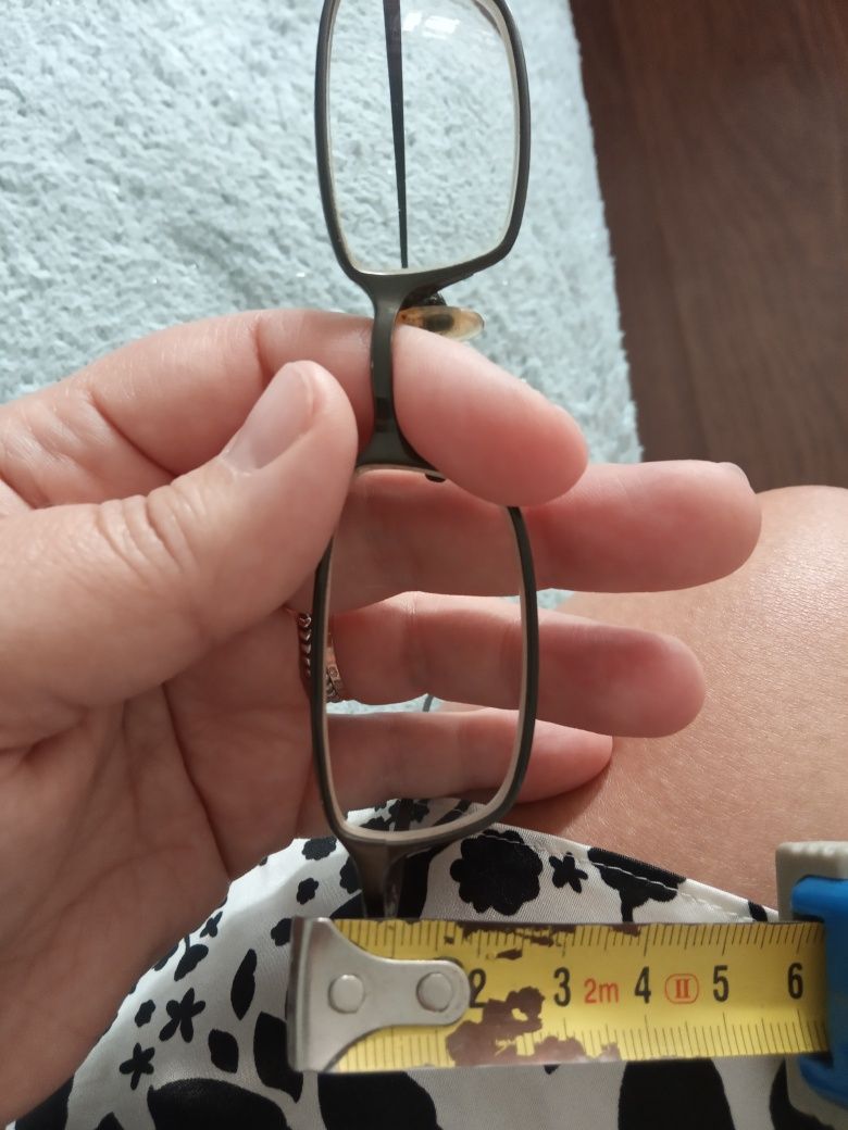Oprawki do okularów wąskie metalowe szare optyk Męskie modne