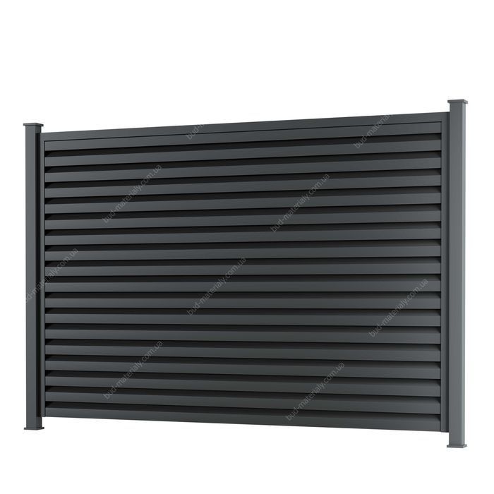 Металеві паркани. Паркан жалюзі. Металева огорожа.