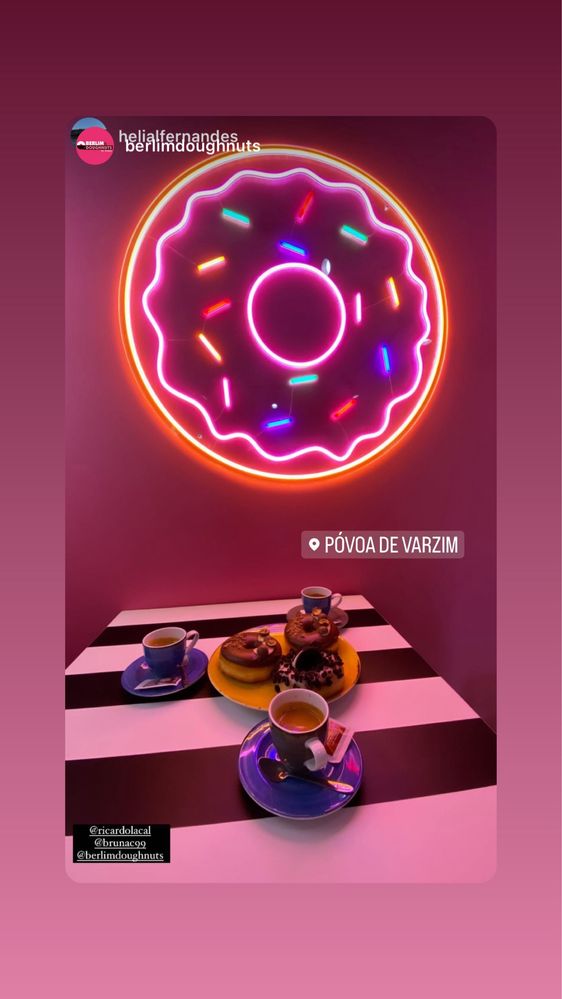 Led formato Doughnuts diametro 0.80cm multiplas cores neon
