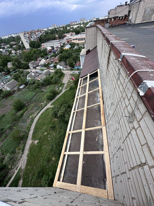 Покрівля балкону Кровля мягкая кровля Покрівля рубероїдом ремон балкон