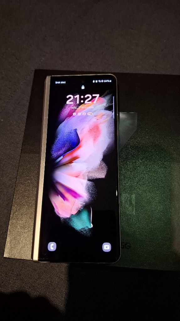 Samsung z lofd 3 5g 512  komplet sprawny z wadą