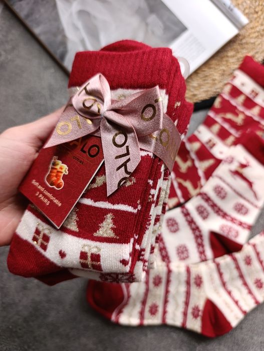 Жіночі кашемірові новорічні шкарпетки, женские новогодние носки