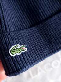 Lacoste czapka zimowa, granatowa. Męska roz. uniwersalny.