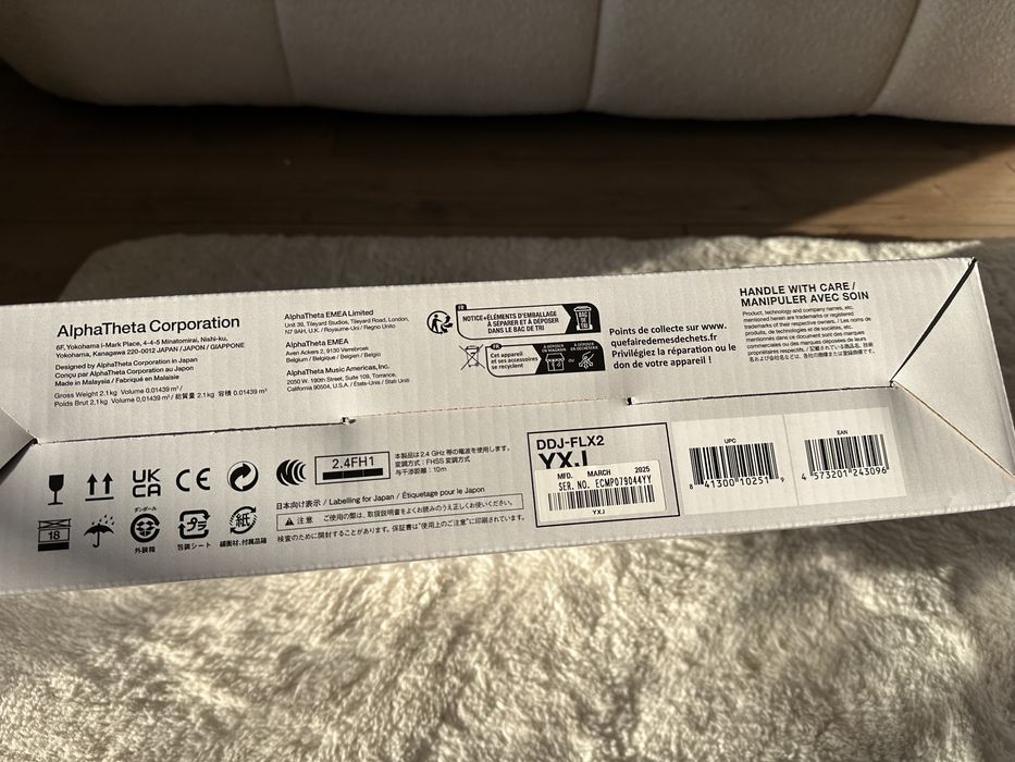 Kontroler DJ alpha theta DDJ-FLX2 czarny TOMI-TECH